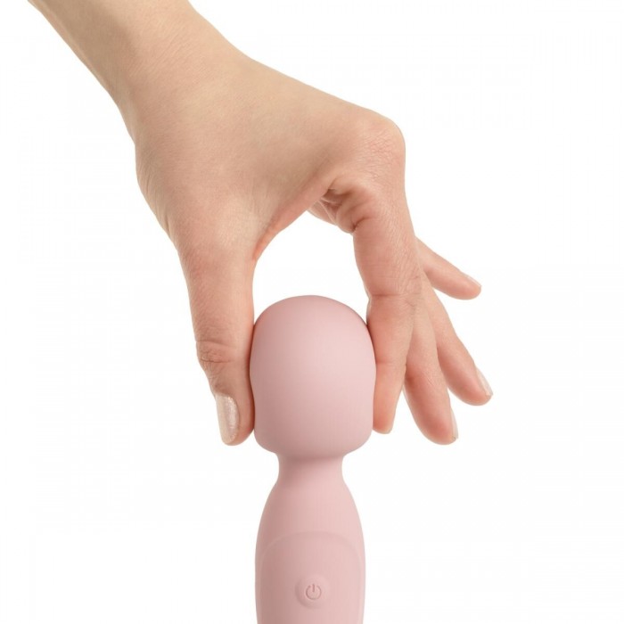 Вібромасажер Good Vibes Only - SIMI Double-Sided Wand Vibrator Soft Silicone, Рожевий