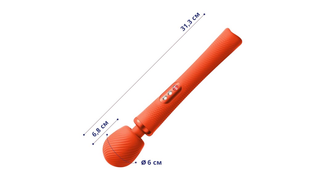 Вібромасажер Fun Factory VIM Vibrating Wand sunrise orange