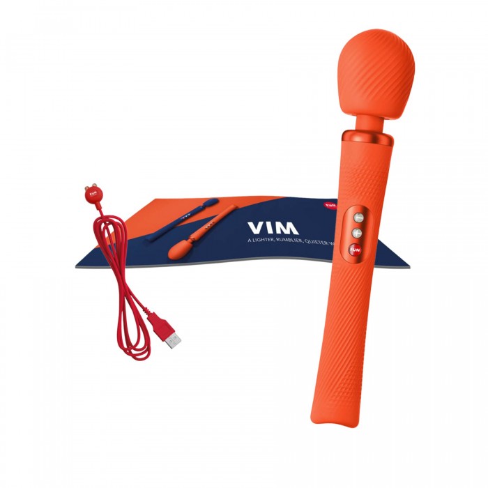 Вібромасажер Fun Factory VIM Vibrating Wand sunrise orange