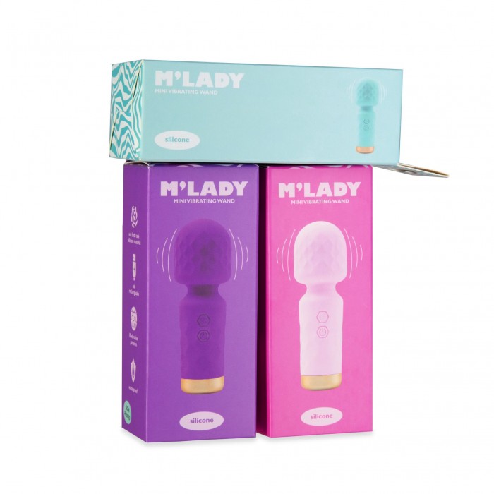 Вібромасажер-мікрофон M’Lady Mini Vibrating Wand, Рожевий