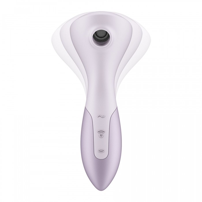 Вібромасажер Satisfyer Wand-erful з вакуумною кліторальною стимуляцією, Бузковий