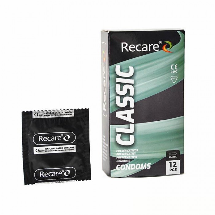 Презервативы Holographic Recare Classic Condoms, 12 шт, классические
