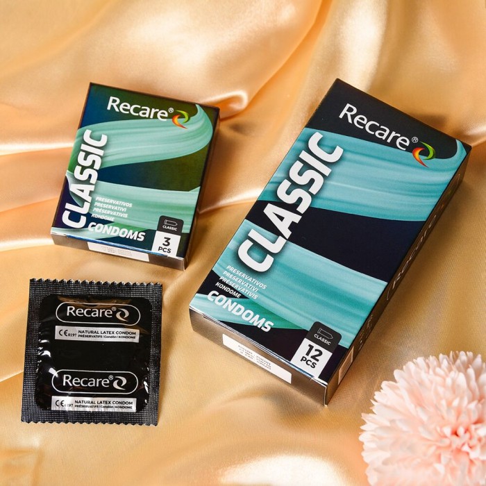 Презервативы Holographic Recare Classic Condoms, 12 шт, классические