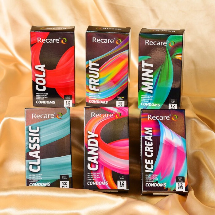 Презервативы Holographic Recare Classic Condoms, 12 шт, классические