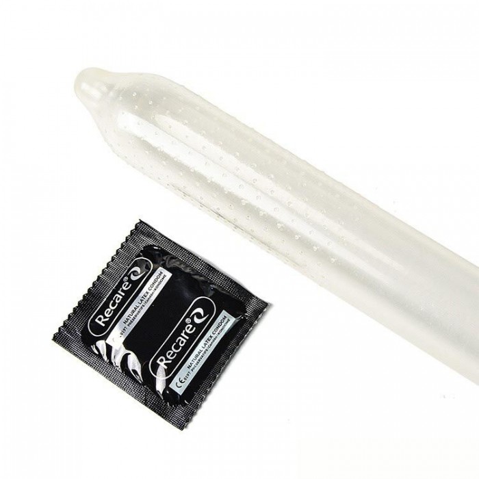 Презервативы с пупырышками Holographic Recare Ice Cream Big Dotted Condoms, 12 шт, мороженое