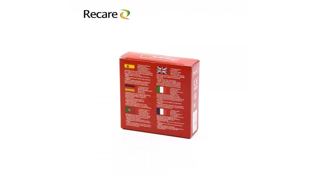 Презервативы с пупырышками и ребрами Recare Cola Dotted&Ribbed Condoms, 3 шт, Кола