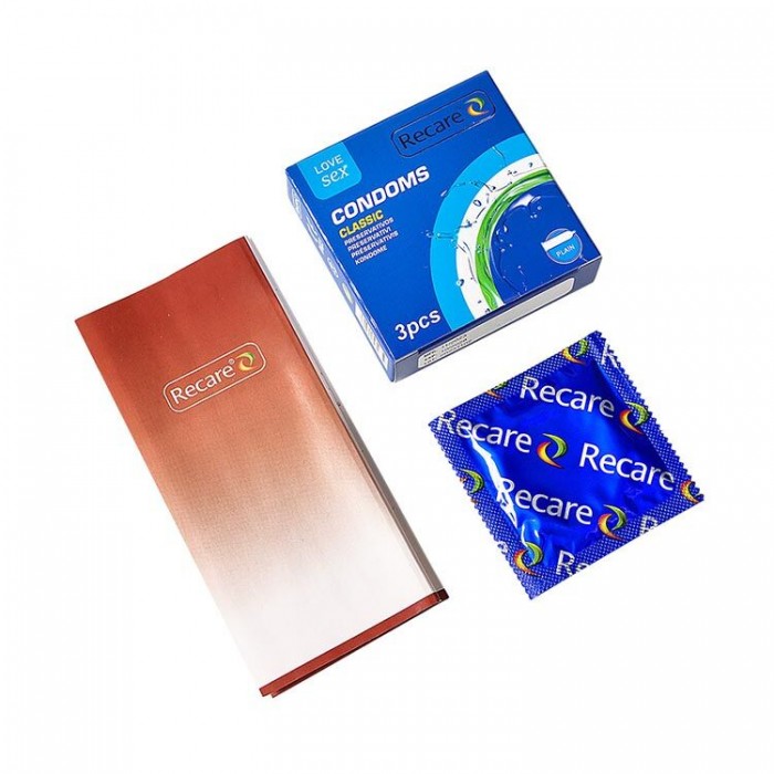 Презервативы Recare Classic Condoms, 3 шт, классические