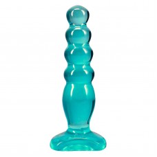 Дилдо Doc Johnson Crystal Jellies - Anal Delight - размер 5 дюймов - Бирюзовый
