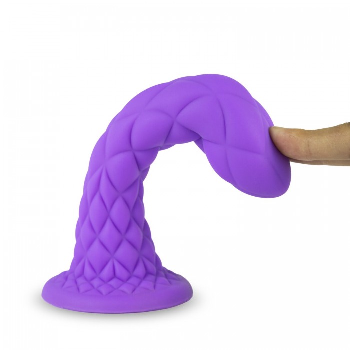 Фаллоимитатор SilexD Fantasy Liquid Silicone Dreamy, размер 7in, Фиолетовый
