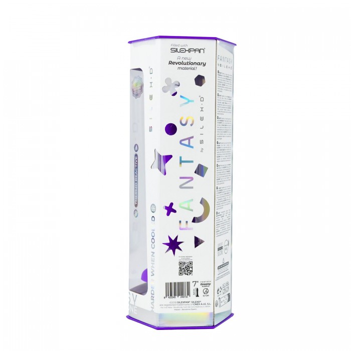 Фаллоимитатор SilexD Fantasy Liquid Silicone Dreamy, размер 7in, Фиолетовый