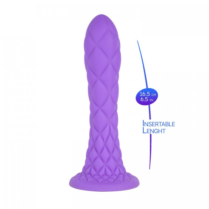 Фаллоимитатор SilexD Fantasy Liquid Silicone Dreamy, размер 7in, Фиолетовый