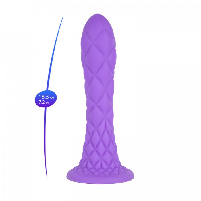 Фаллоимитатор SilexD Fantasy Liquid Silicone Dreamy, размер 7in, Фиолетовый