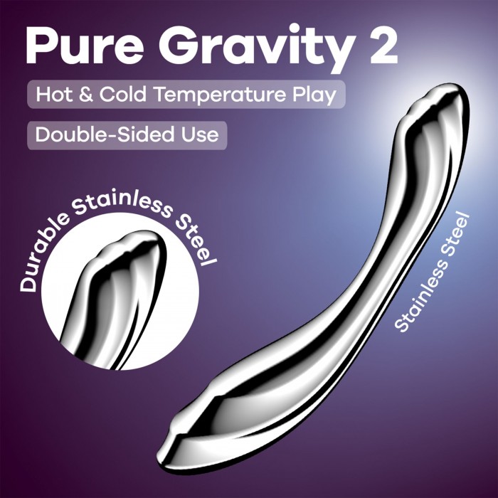 Металевий дилдо Satisfyer Pure Gravity 2