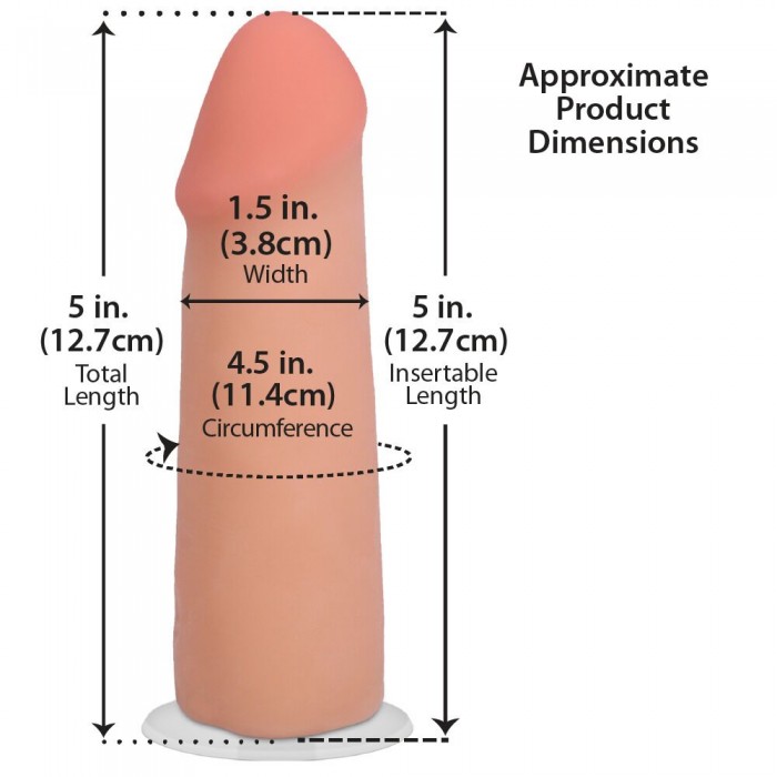 Фалоімітатор Doc Johnson The Realistic Cock ULTRASKYN - 5 дюймів, Тілесний