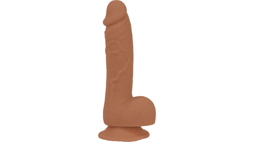 Фаллоимитатор в цвете карамель ADDICTION Steven 7.5" Silicone Dong