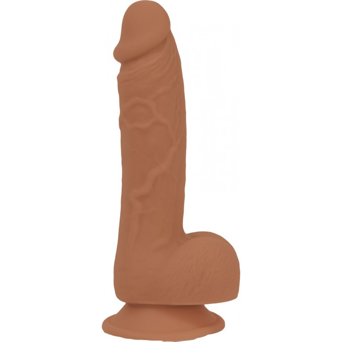 Фаллоимитатор в цвете карамель ADDICTION Steven 7.5" Silicone Dong