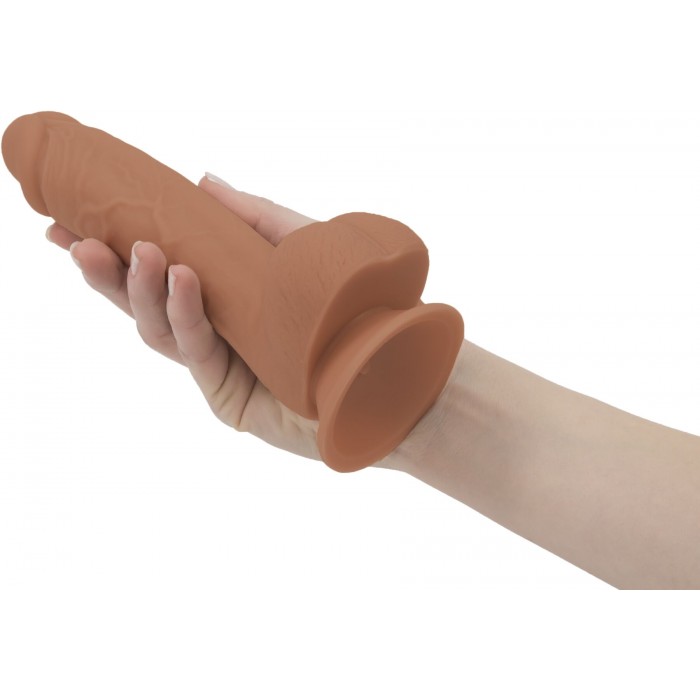 Фаллоимитатор в цвете карамель ADDICTION Steven 7.5" Silicone Dong