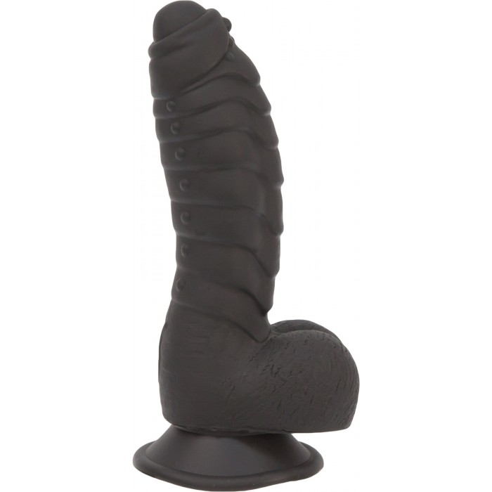 Фаллоимитатор ADDICTION Ben 7" Dildo With Balls, Черный