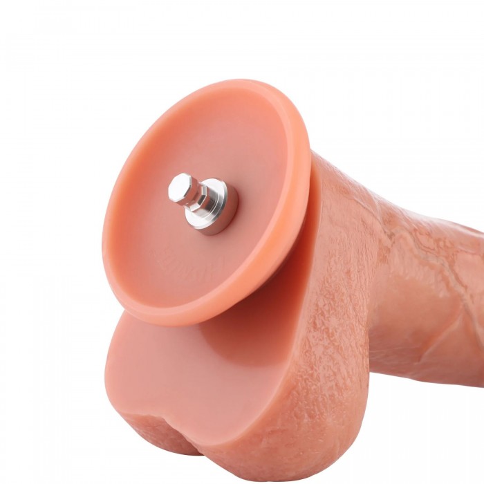 Фаллоимитатор с венами для секс-машин Hismith 8.25" Dual-density, система KlicLok