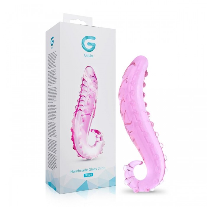 Стеклянный фаллоимитатор в форме щупальца Gildo No. 34 Tentacle Glass Dildo