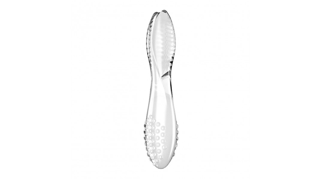 Прозрачный двусторонний стеклянный дилдо Satisfyer Dazzling Crystal 2