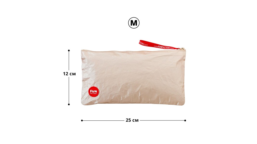 Сумка для секс-іграшок Fun Factory TOYBAG розмір M, золотиста