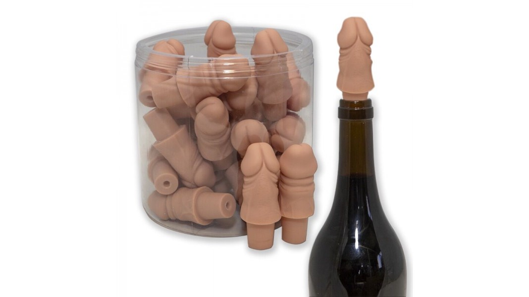 Корок для пляшки Diverty Sex Пеніс, тілесний колір