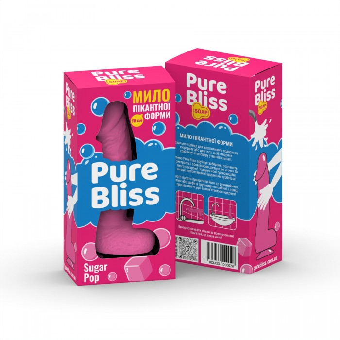 Ароматне мило пікантної форми Pure Bliss Pink Sugar Pop (Жуйка), L
