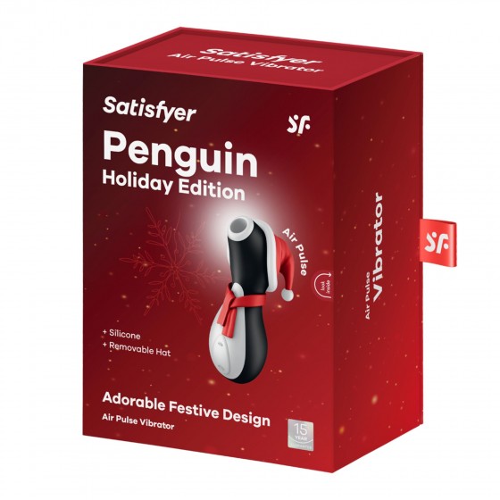 Вакуумный клиторальный стимулятор Satisfyer Penguin Holiday Edition