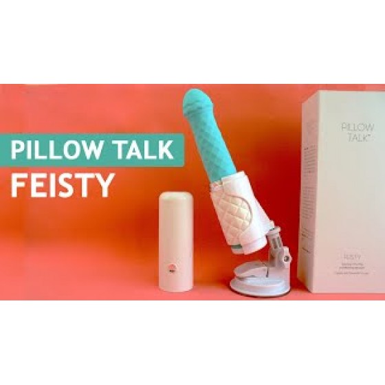 Вібратор-пульсатор з присоскою Pillow Talk-Feisty Thrusting Vibrator Teal