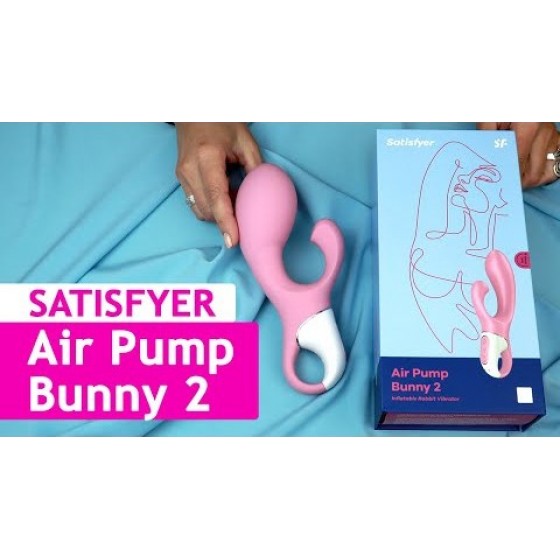 Вибратор-кролик Satisfyer Air Pump Bunny 2, надувается