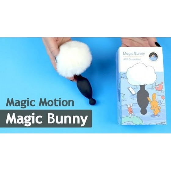 Анальная смарт-пробка Magic Motion Bunny со съемным пушистым хвостиком