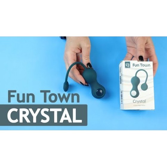 Вагинальные смарт-шарики с вибрацией Magic Motion Fun Town Crystal