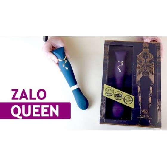 Вібратор для точки G + вакуум Zalo-Queen Twilight Purple