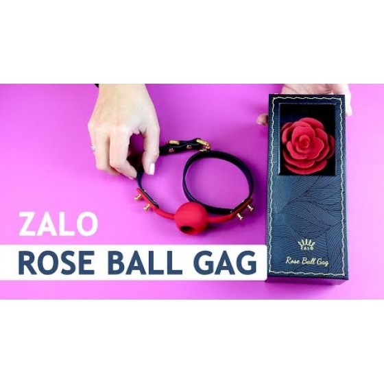 Кляп у вигляді троянди Zalo-Rose Ball Gag, подвійне використання