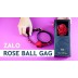Кляп в виде розы Zalo - Rose Ball Gag, двойное использование
