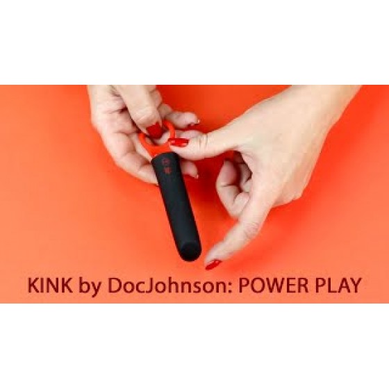 Вібратор Doc Johnson Kink - Power Play with Silicone Grip Ring