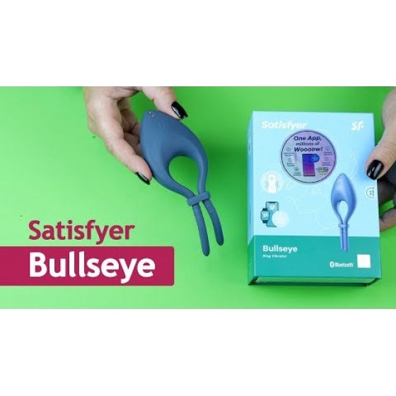 Эрекционное кольцо Satisfyer Bullseye Blue
