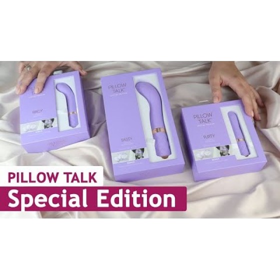 Роскошный вибратор Pillow Talk - Special Edition Racy Purple с кристаллом Сваровски