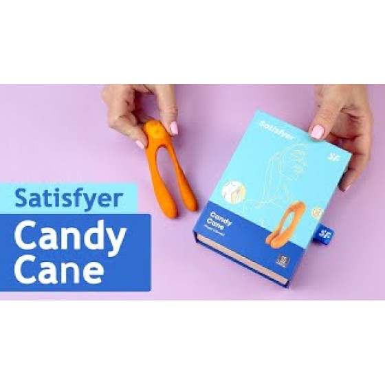 Вибратор на палец Satisfyer Candy Cane Orange