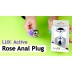 Металлическая анальная пробка Lux Active – Rose Anal Plug – Black
